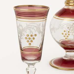 decantador de vino cristal detalle