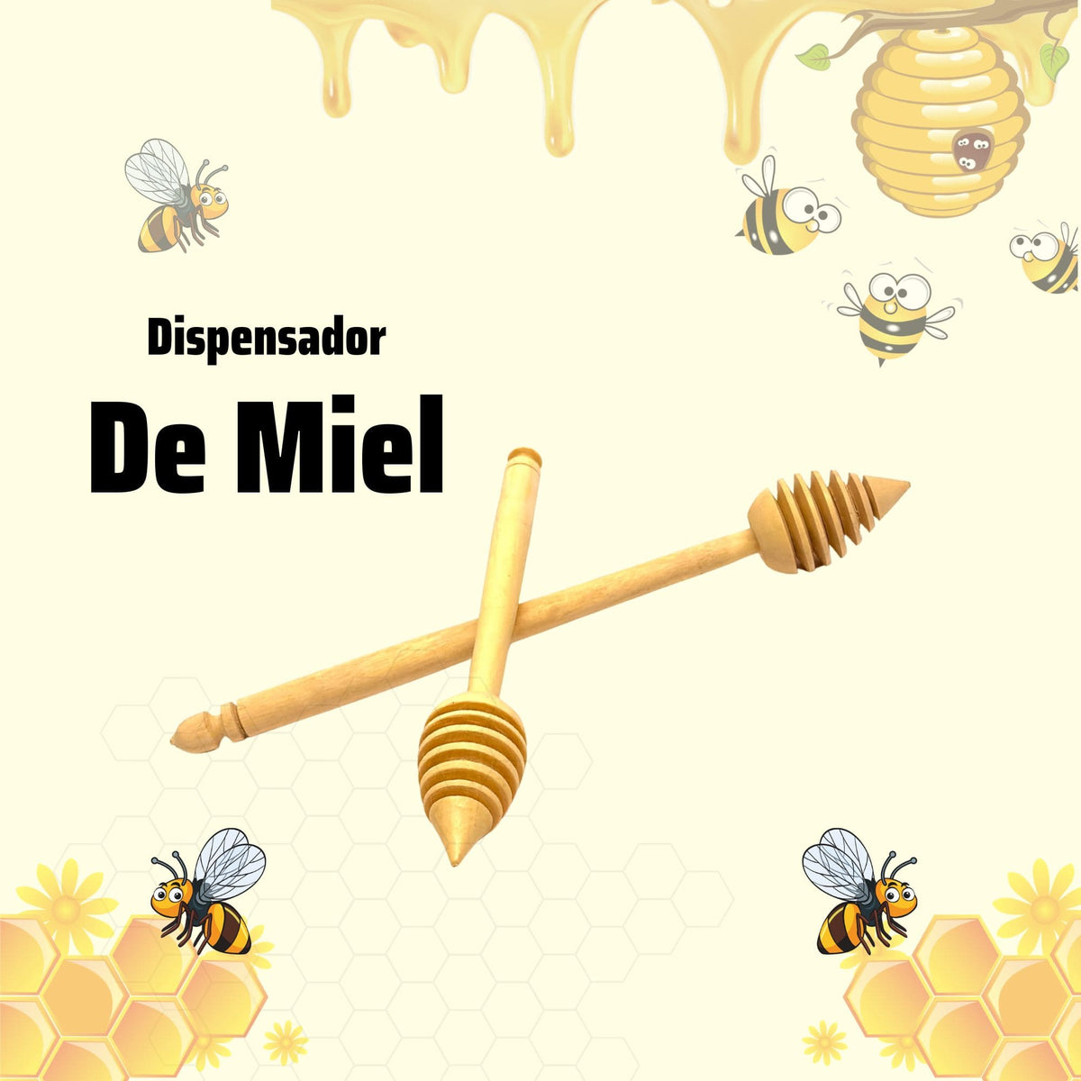 dispensador de miel palo