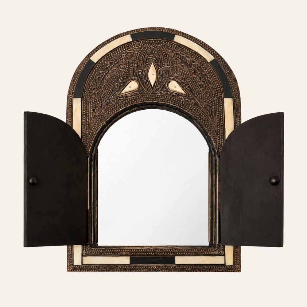 Espelho de Osso Árabe BOU REGREG 35x25 | Decoração Árabe