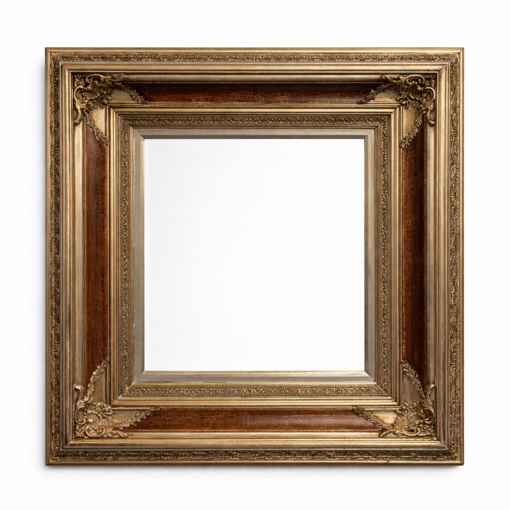 espejo rústico madera decorado