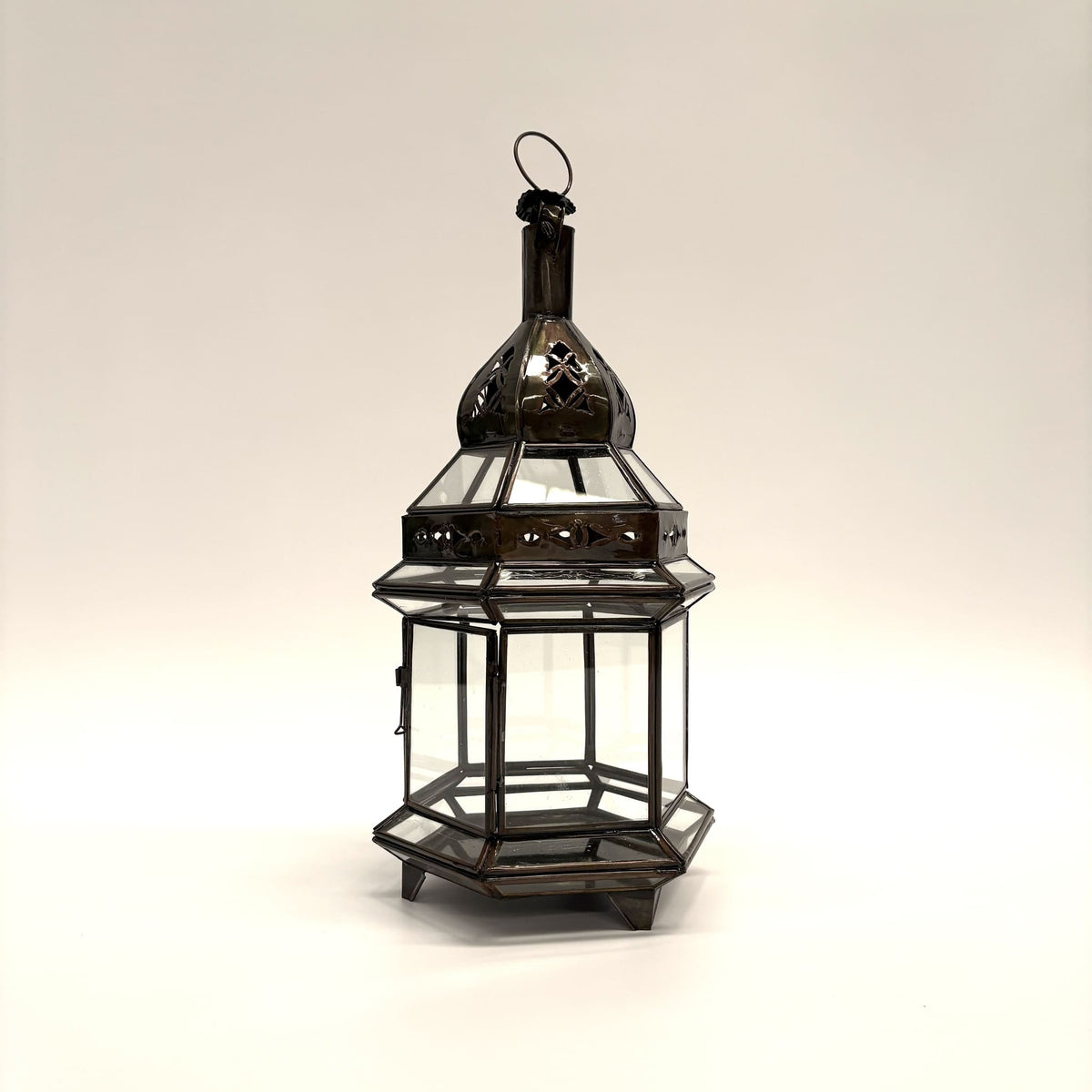 farol árabe hexagonal transparente ms4