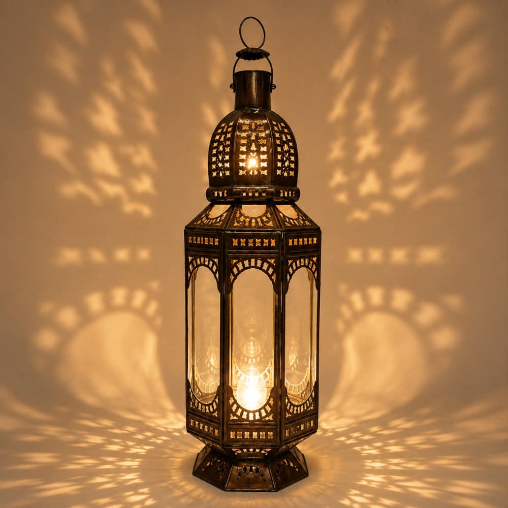 farol marroquí karim alargado 60cm