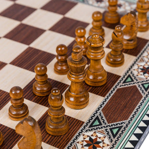 Juego de Ajedrez de taracea granadina