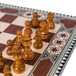 Juego de Ajedrez de taracea granadina