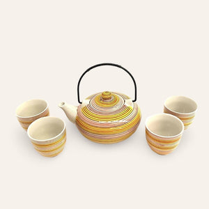 juego de té mugs completo oriental