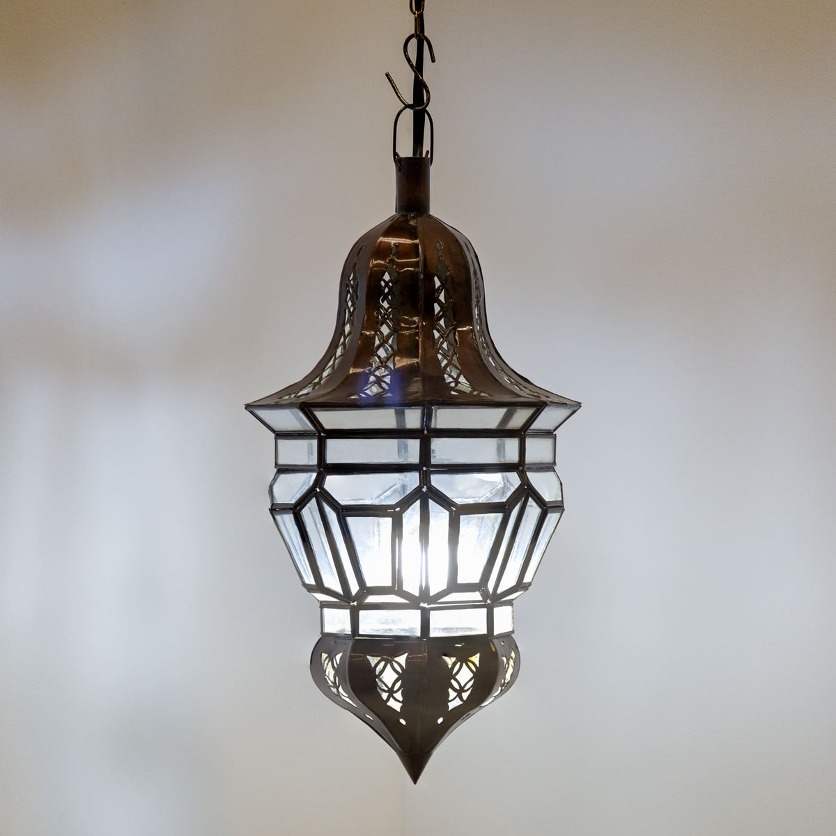 lámpara árabe cristal forja F8 ON