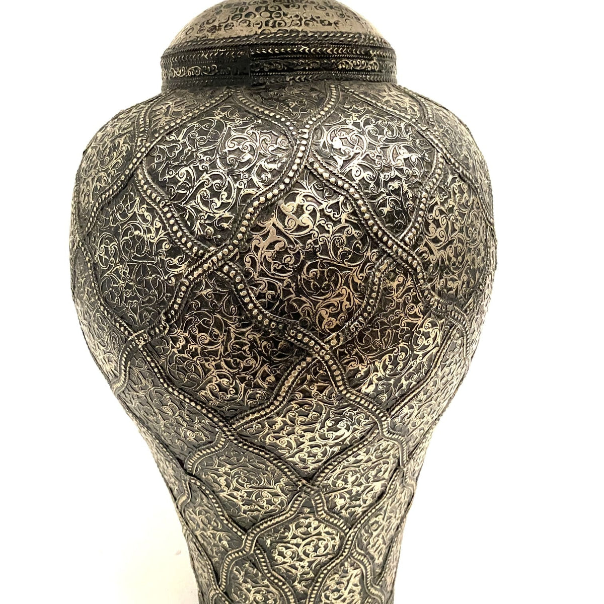 Lámpara Marroquí Botella de Alpaca base