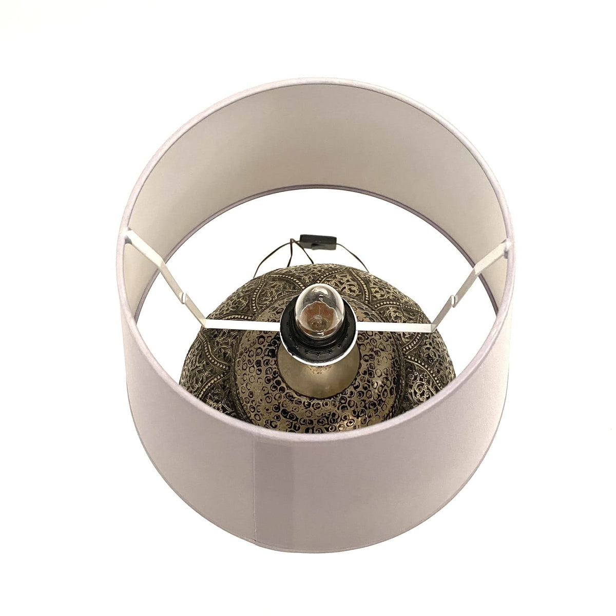 Lámpara Marroquí Botella de Alpaca  pantalla