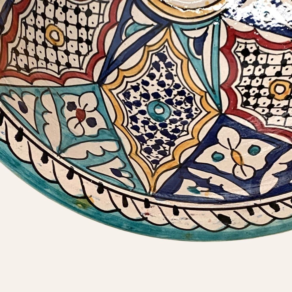 lavabo árabe cerámica multicolor detalle