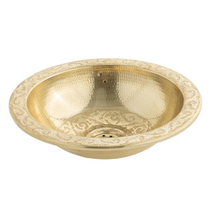 Lavabo marroquí de latón dorado