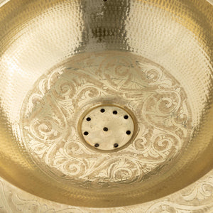 Lavabo marroquí de latón dorado