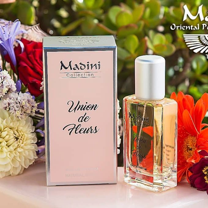 Cesta de perfume árabe feminino MADINI Union de Fleurs + sabonete