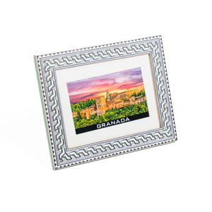 Marco portafotos de taracea granadina