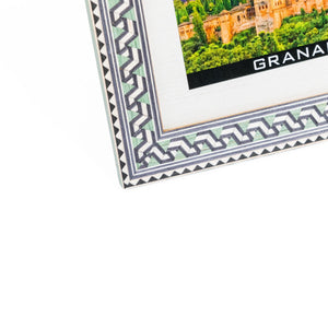 Marco portafotos de taracea granadina