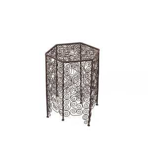 Mesa marroquí auxiliar de hierro