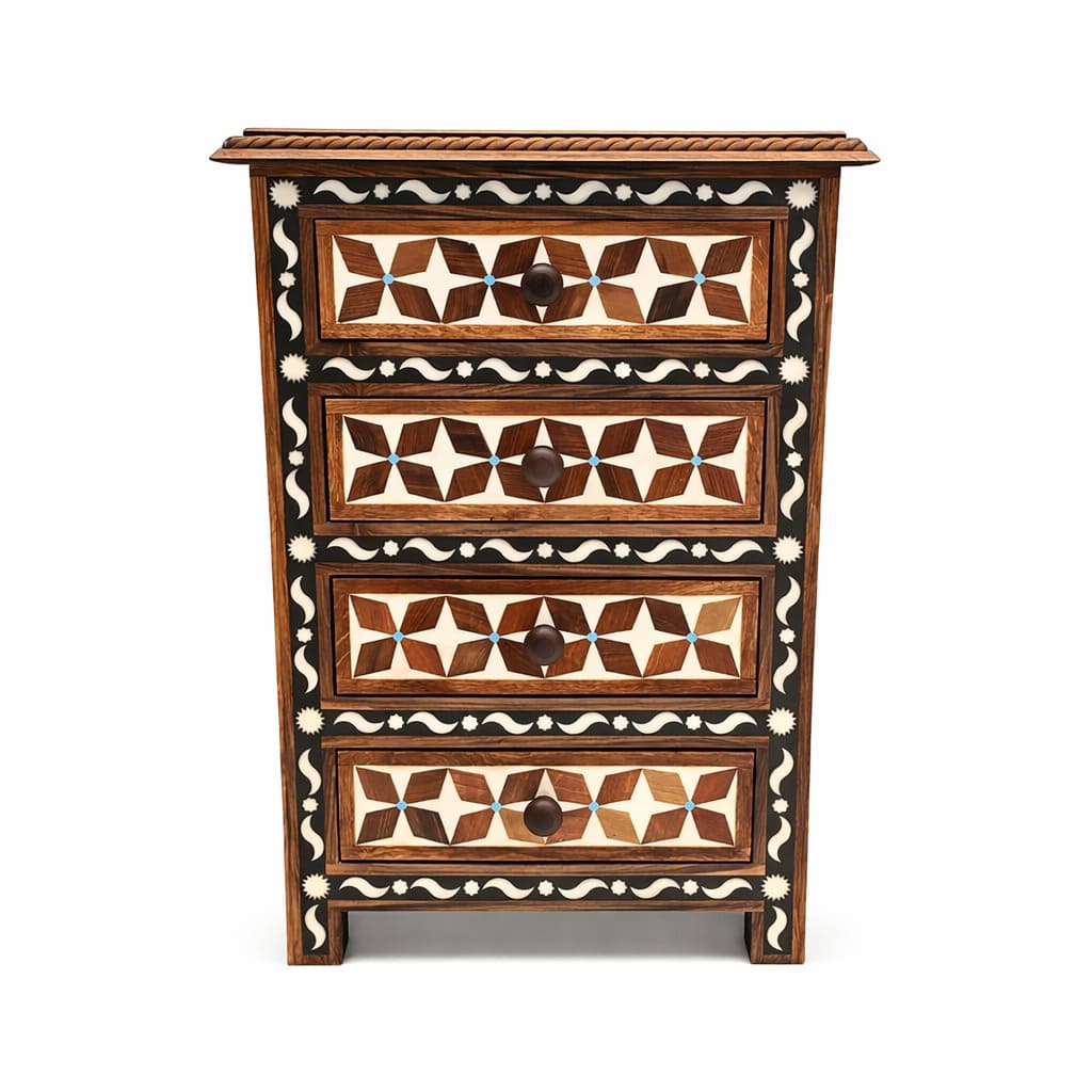 mesita de noche árabe en resina