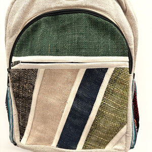 mochila cáñamo artesana detalle