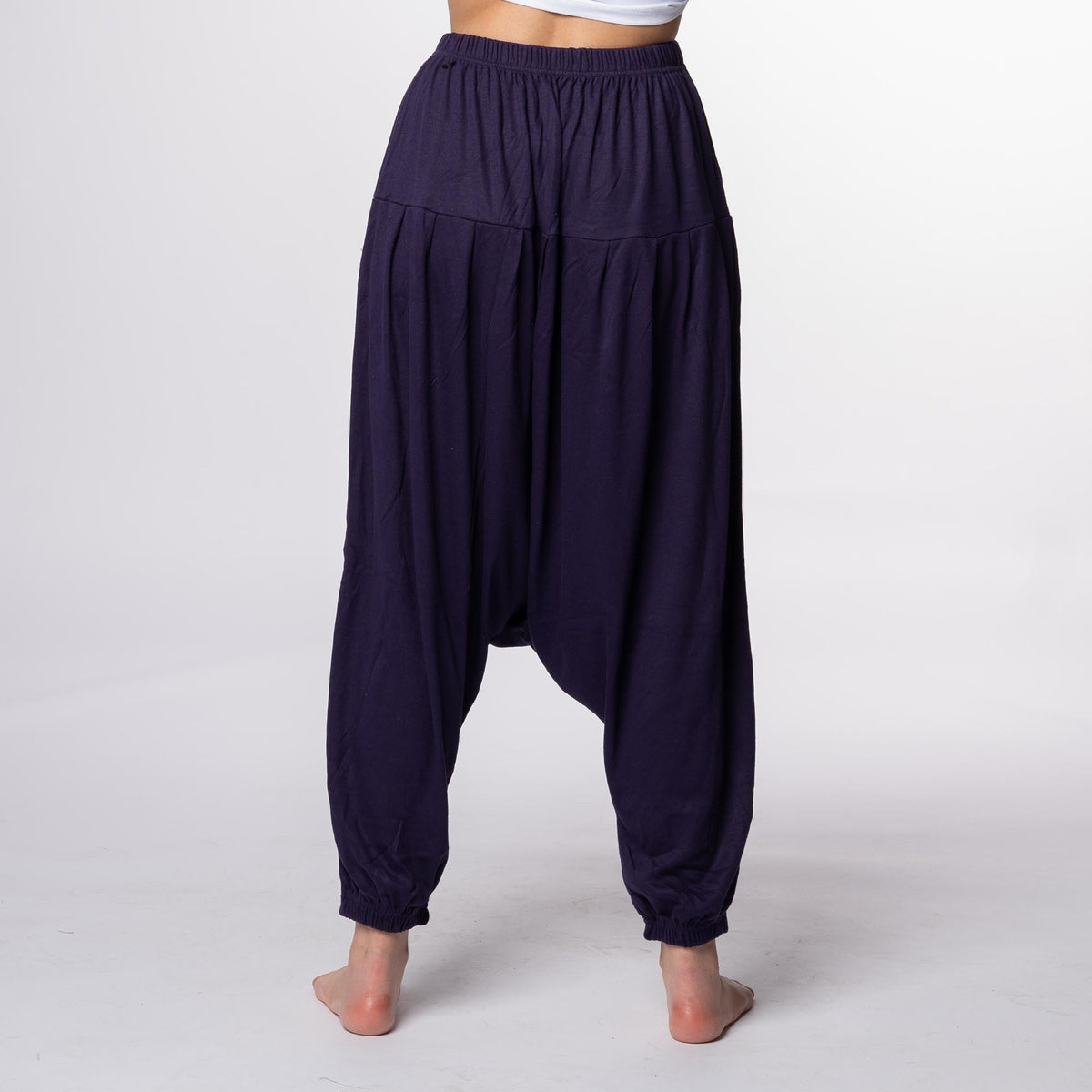 Pantalón bombacho unisex morado S