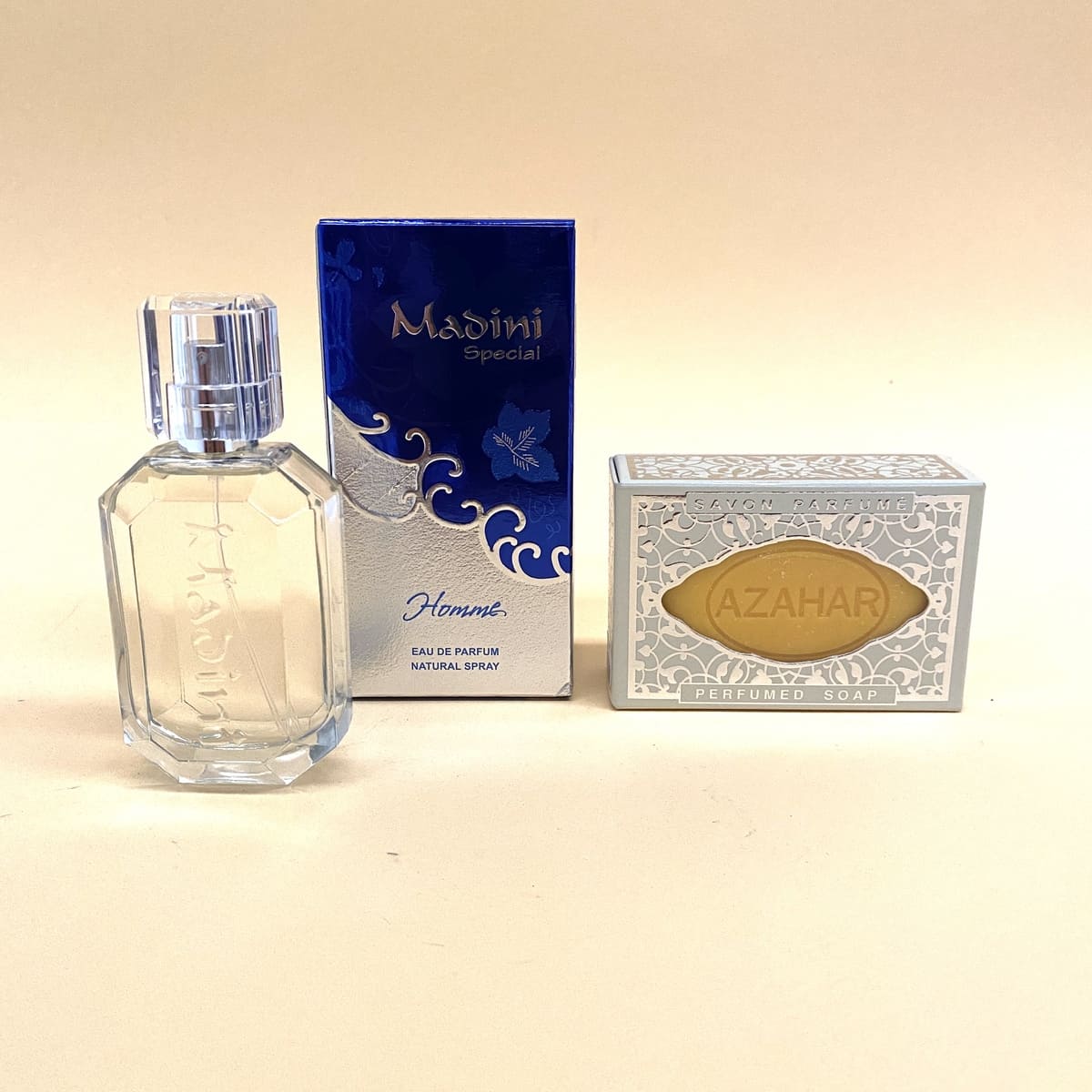 Perfume árabe masculino MADINI 50ml + Sabonete Flor de Laranjeira