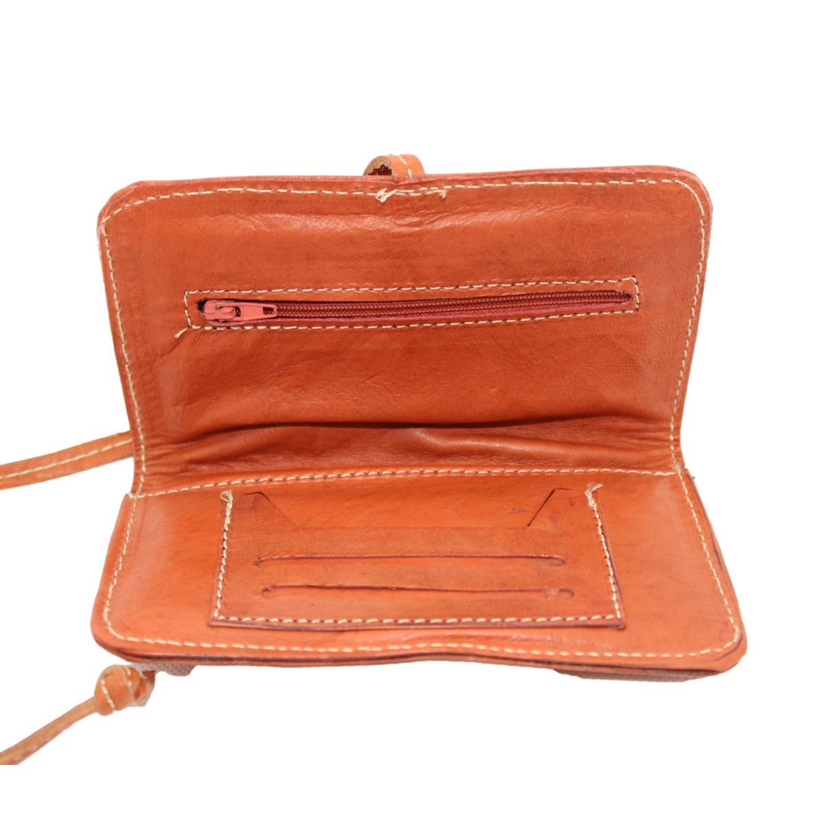 Pitillera marroquí de cuero natural - 7 colores