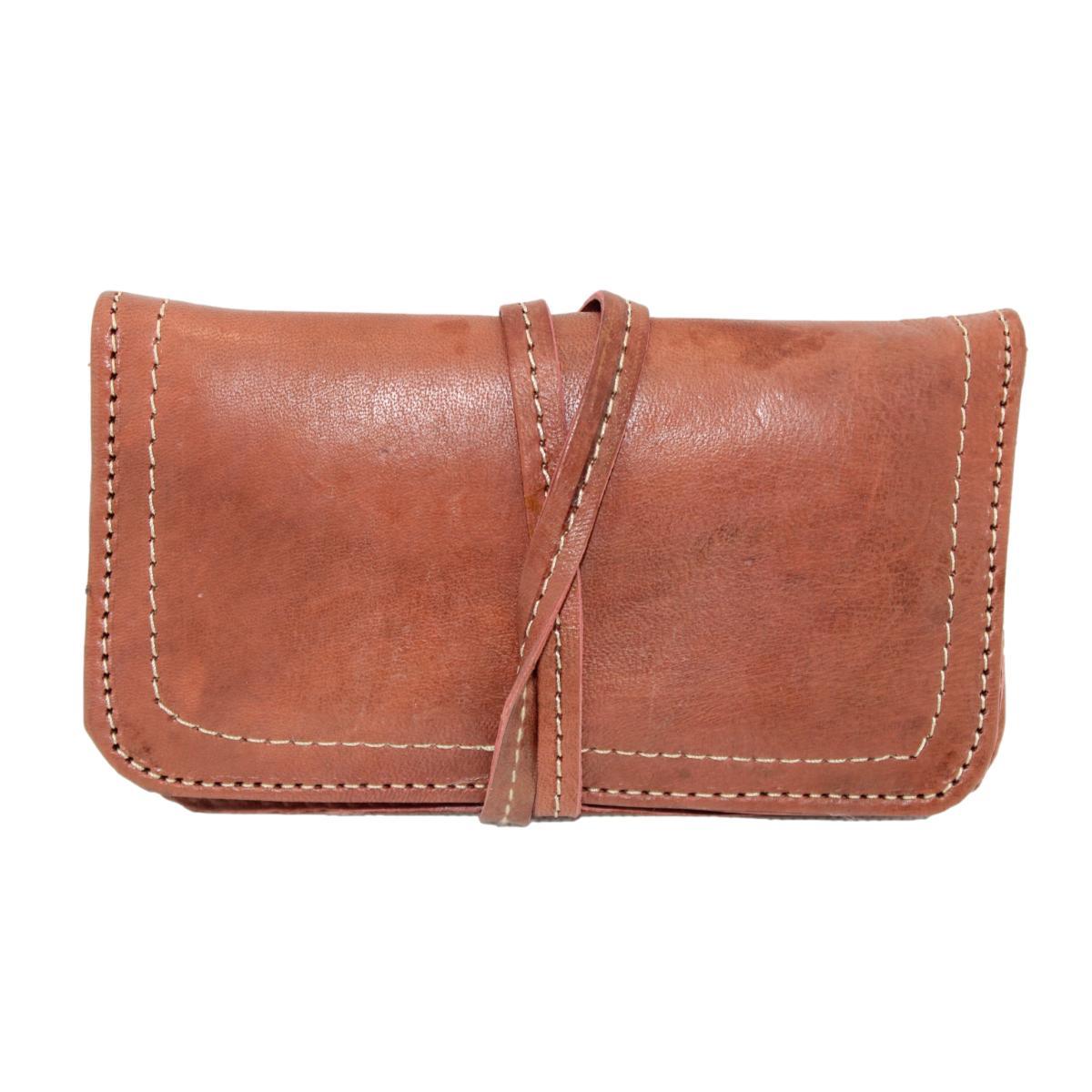 Pitillera marroquí de cuero natural - 7 colores