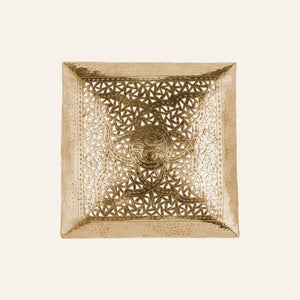 plafón árabe cuadrado dorado 40cm