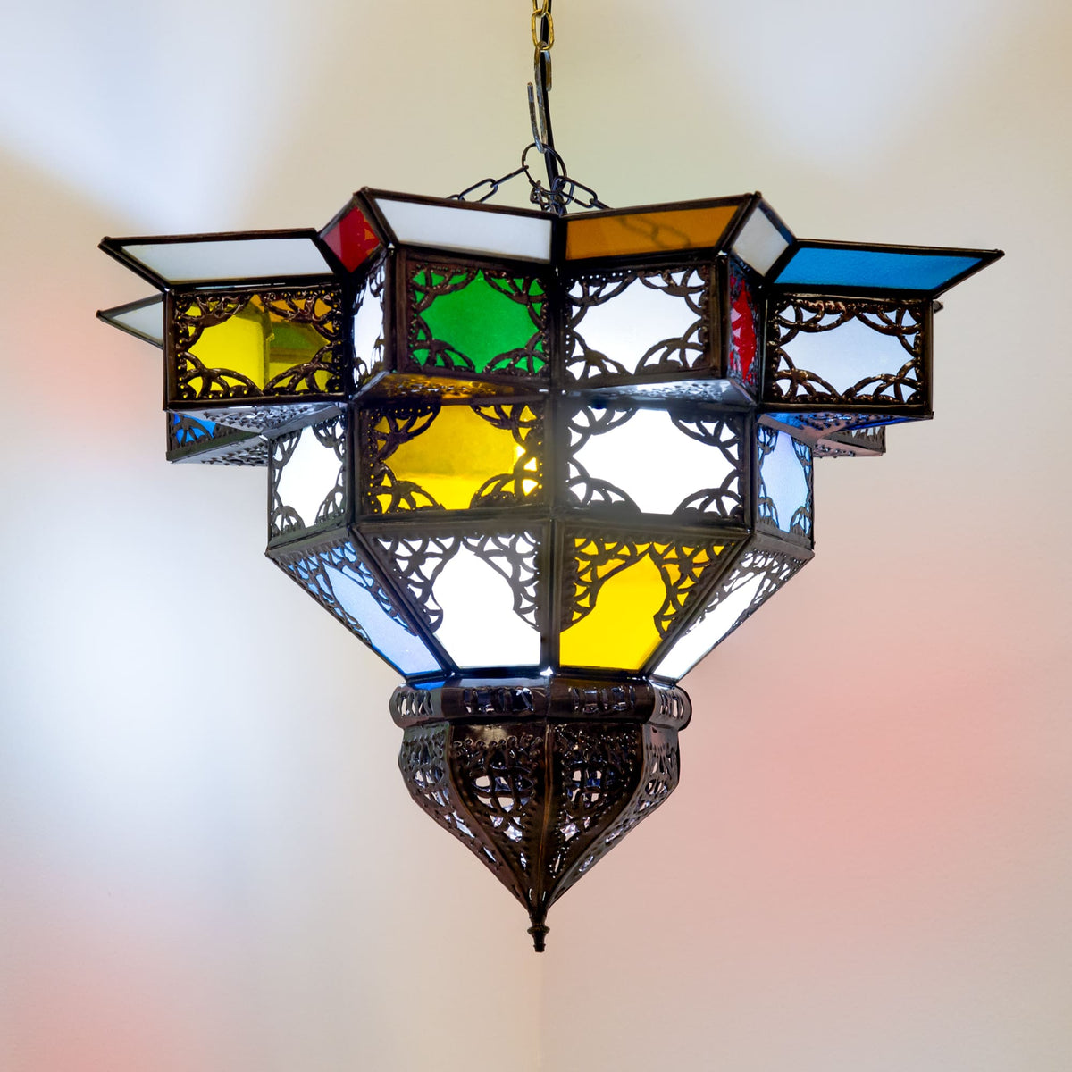 plafón árabe techo multicolor F4B