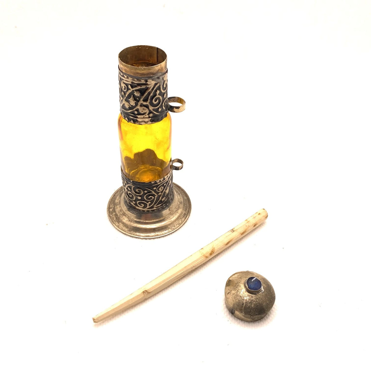 Portakohl Marroquí de Alpaca y Cristal amarillo