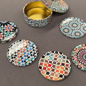 Conjunto de 6 bases para copos andaluzas