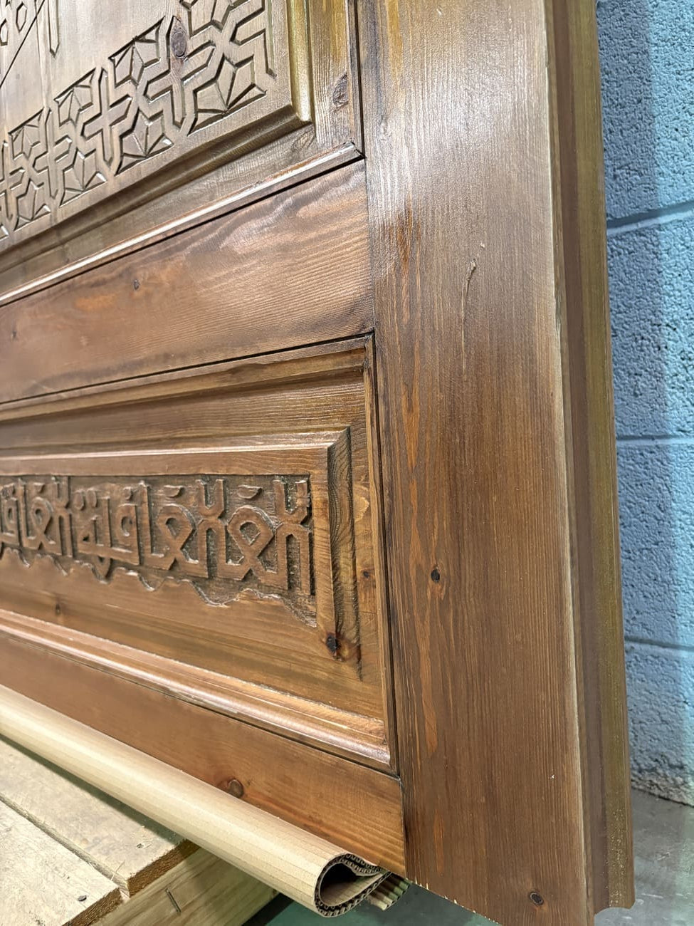 puerta marroquí base madera