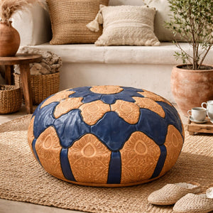 Puff árabe de piel AZRU