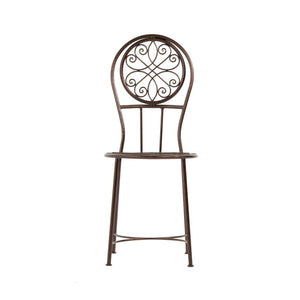 Silla árabe de forja en color cobre