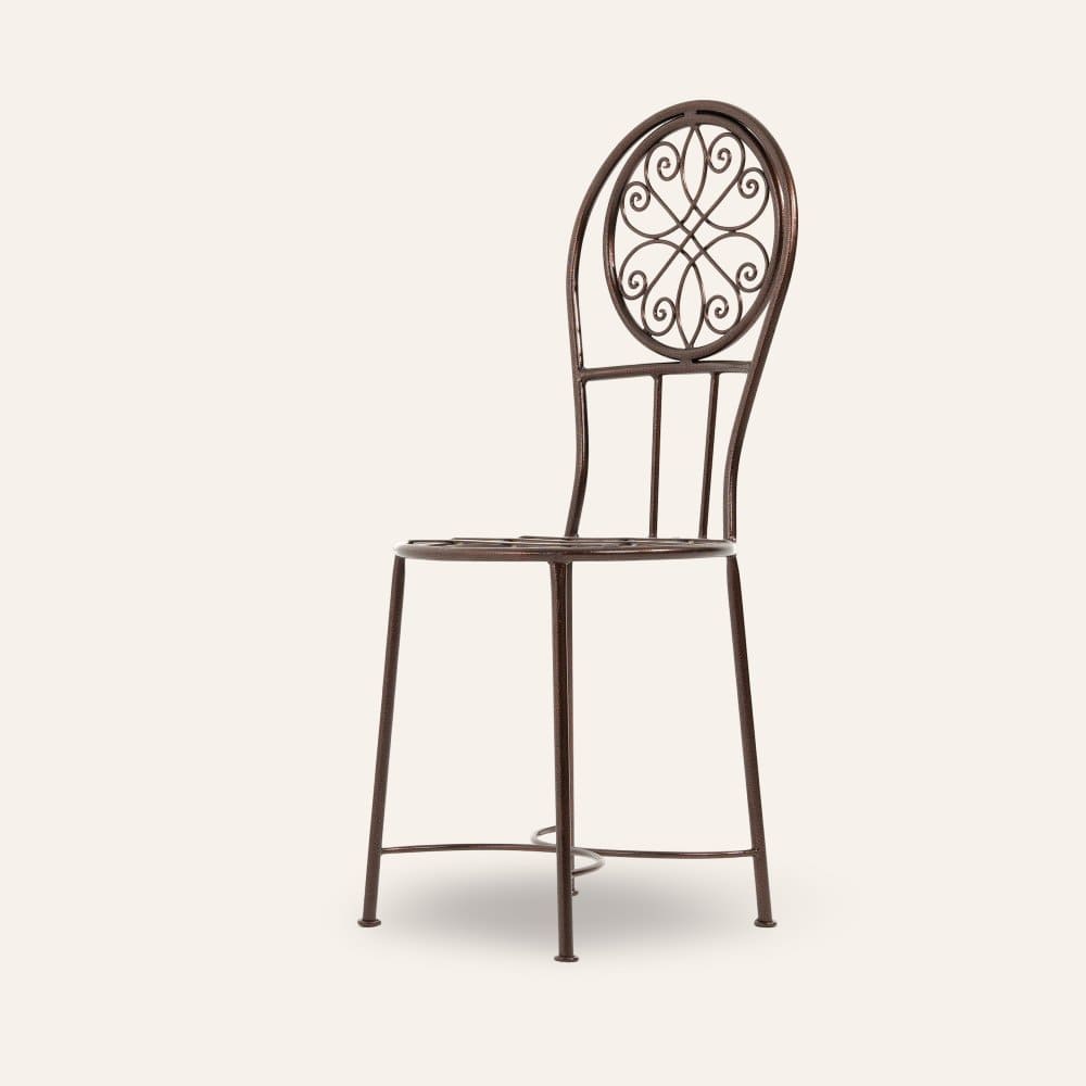 silla árabe de forja cobre artesanal