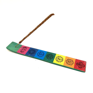 tablilla de incienso verde varitas chakras