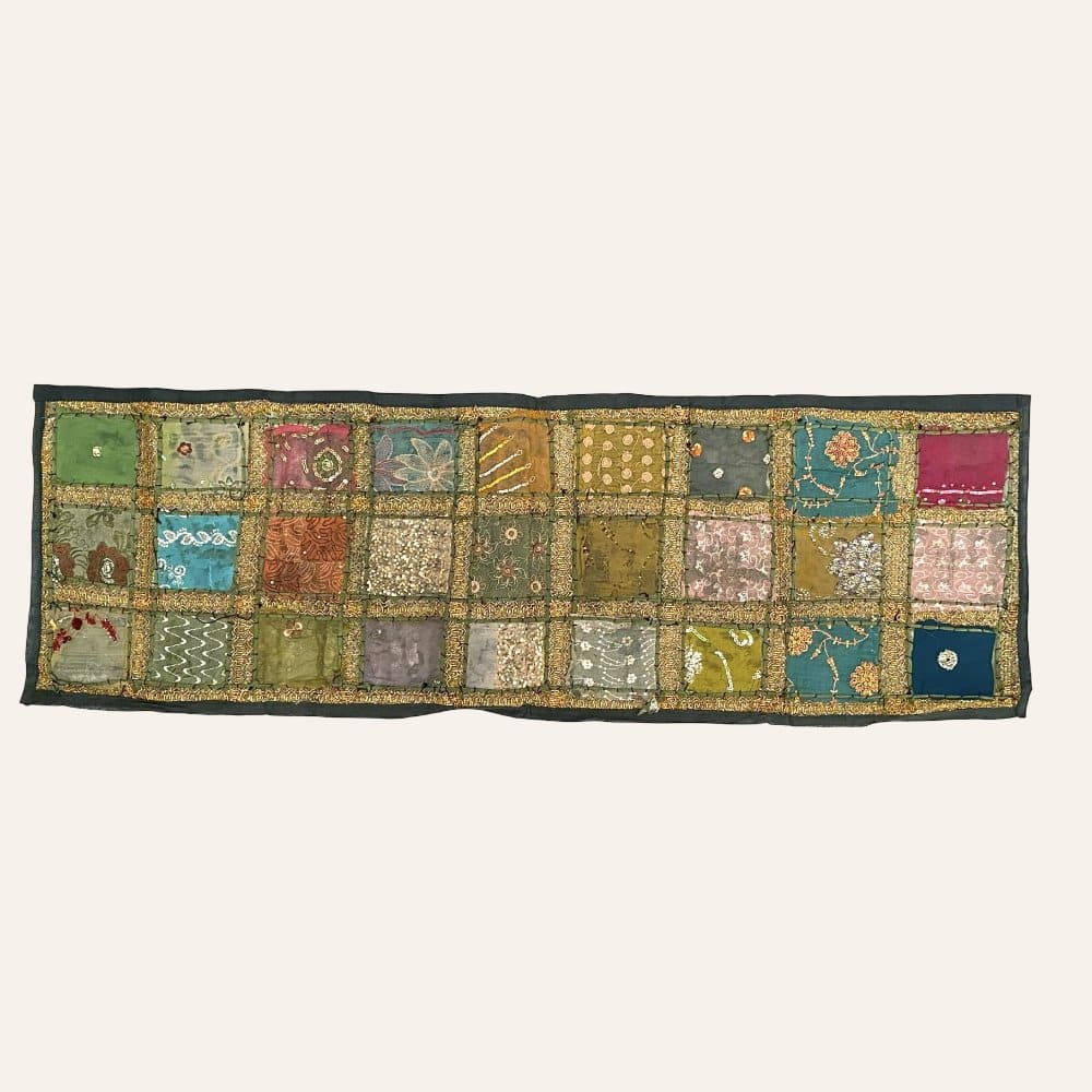 tapiz rectangular verde 150cm