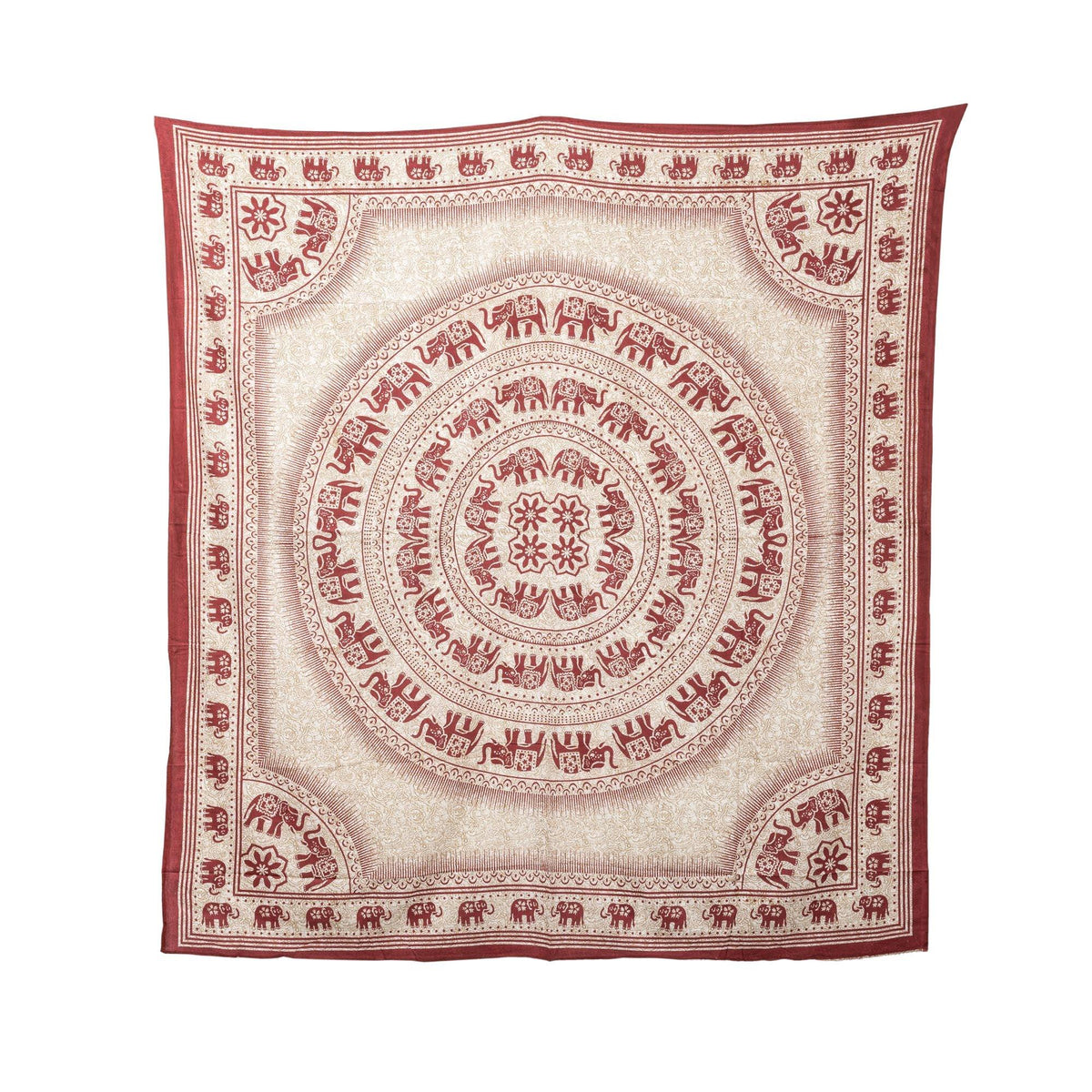 Tela India elefante rojo 240x210cm