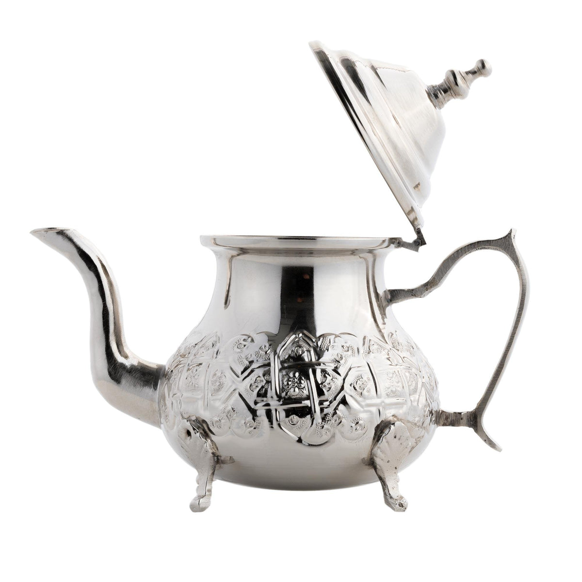 Tetera Árabe de Alpaca Grabada 4 Tamaños